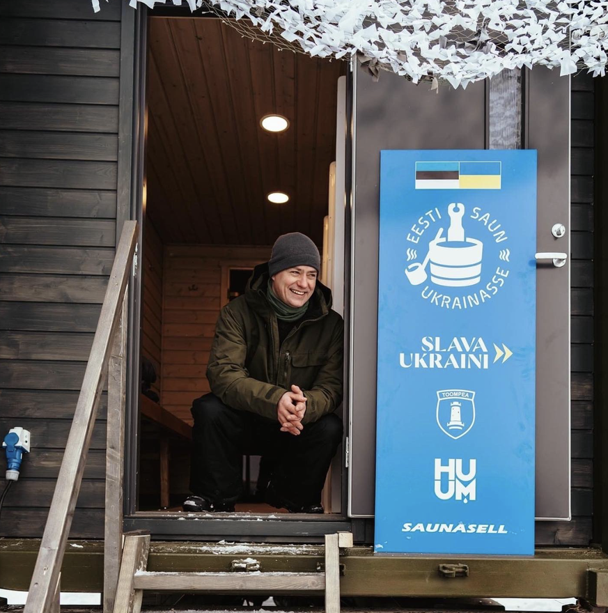 Ukraine: l&#039;Estonie envoie un sauna aux soldats ukrainiens