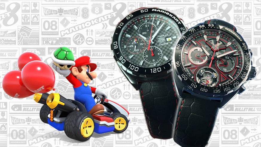 Tag Heuer sort deux montres a l&#039;effigie de Mario Kart