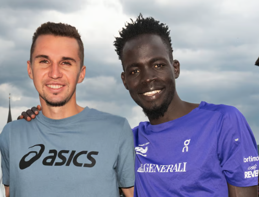 Julien Wanders (à gauche) et Dominic Lobalu, à Lucerne il y a trois ans.