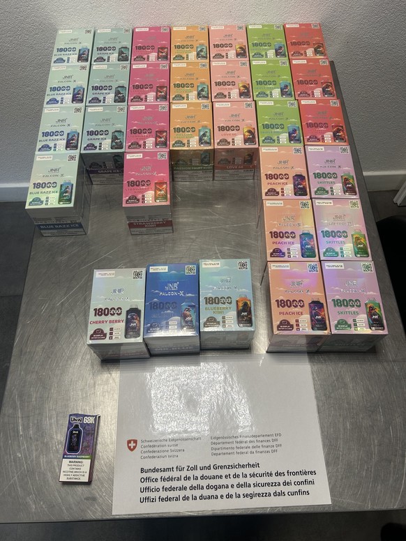 Les douanes interceptent 320 e-cigarettes au Locle.