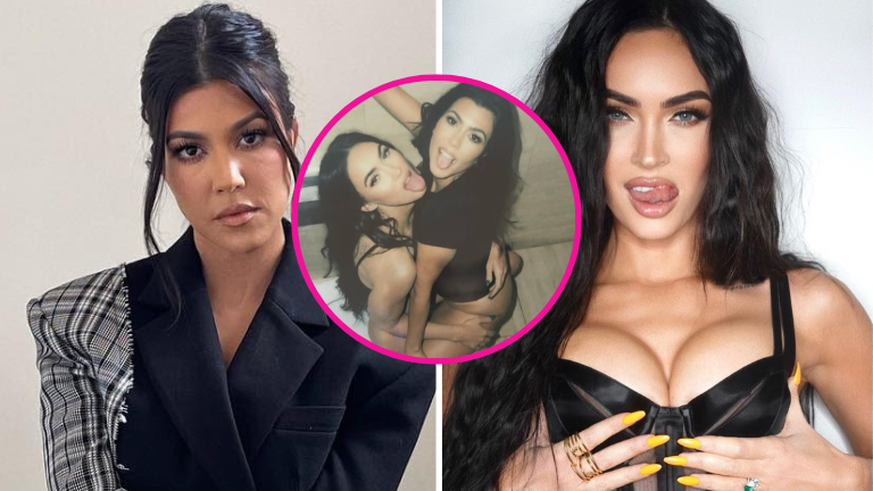 Kourtney Kardashian et Megan Fox l&#039;une sur l&#039;autre aux toilettes