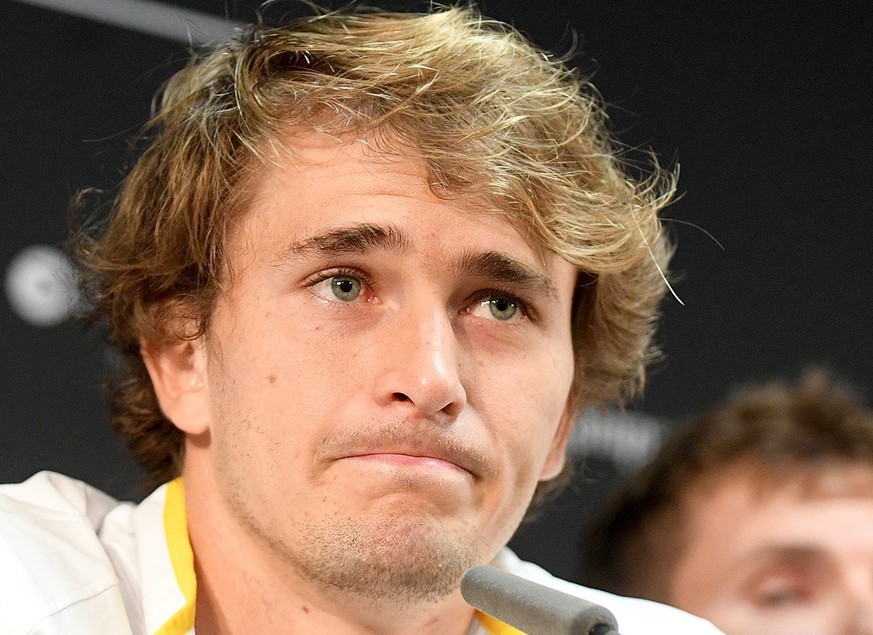 dpatopbilder - 12.09.2022, Hamburg: Tennis Davis Cup Pressekonferenz mit der deutschen Mannschaft vor dem ersten Spiel gegen Frankreich (14.). Alexander Zverev reagiert. Tennisstar Alexander Zverev wi ...