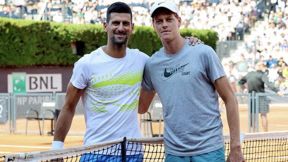 Il y a deux à Rome, Sinner s'était entraîné avec Djokovic.