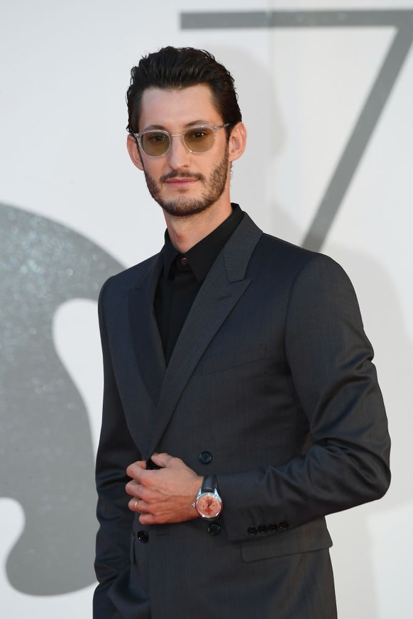 VENICE, ITALY - SEPTEMBER 03: Pierre Niney walks the red carpet ahead of the movie &quot;Amants&quot; at the 77th Venice Film Festival at on September 03, 2020 in Venice, Italy. (Photo by Dominique Ch ...