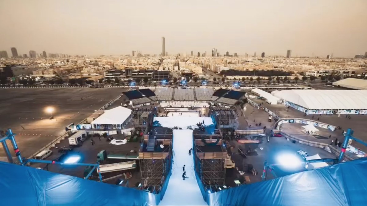 L'Arabie saoudite a accueilli ses premières épreuves de ski freestyle
