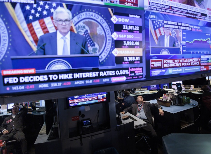 Le président de la Fed, Jerome Powell, s'exprimant sur la décision de l'institution de relever les taux d'intérêt.