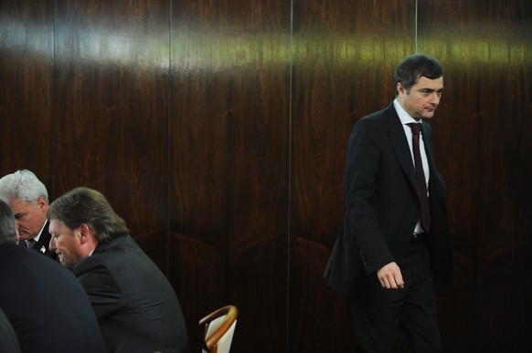Vladislav Sourkov, le cerveau de Poutine. (Photo by Natalia KOLESNIKOVA / AFP)