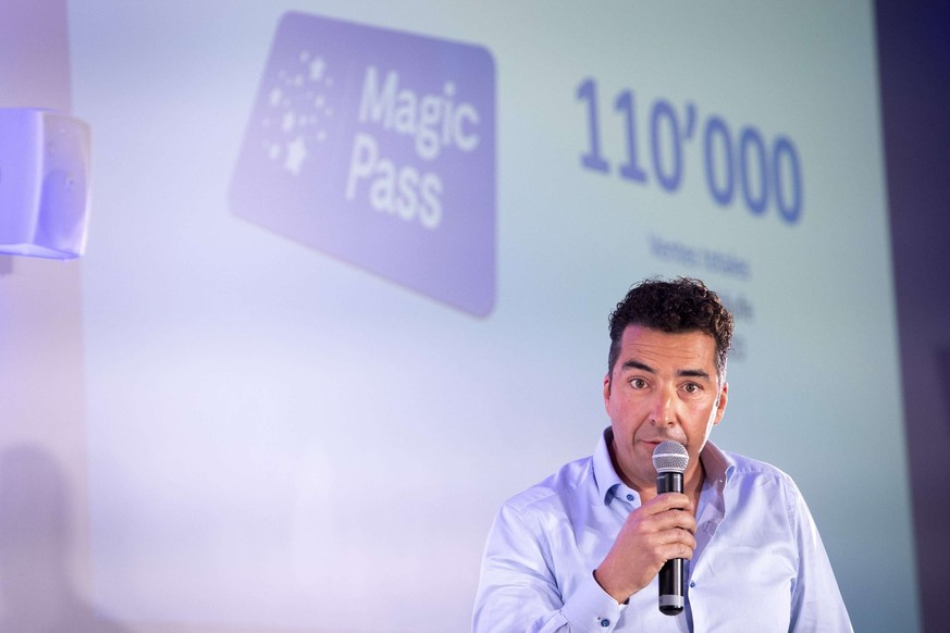 Sebastien Travelletti, lors d&#039;une conférence de presse en 2020.