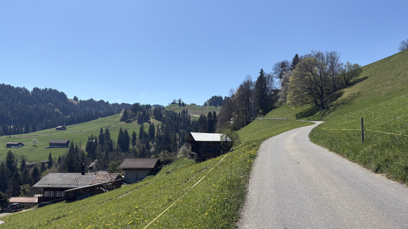 La pente s'adoucit puis se cabre à nouveau.