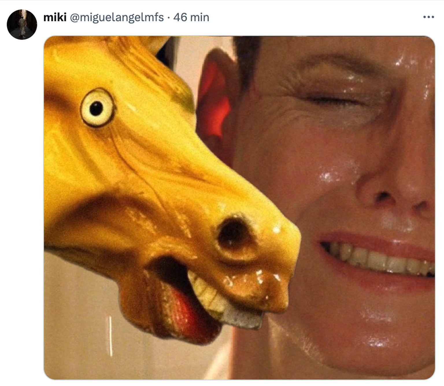 Capture d&#039;écran d&#039;un tweet sur X.