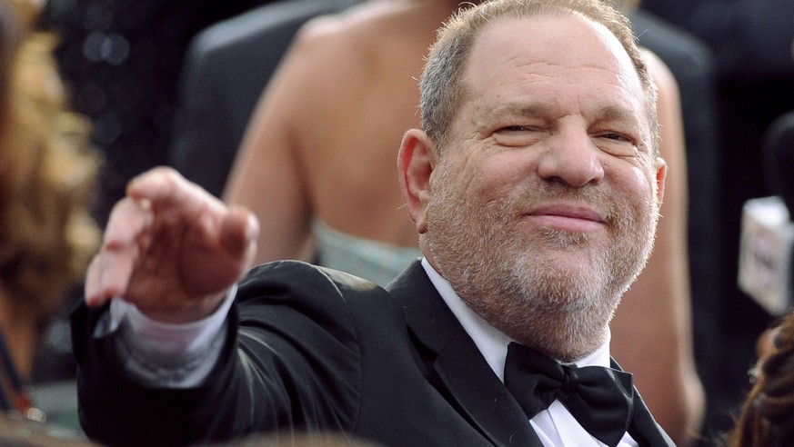 FILE - Media mogul Harvey Weinstein arrives at the Oscars at the Dolby Theatre in Los Angeles, Feb. 22, 2015. Five years after women&#039;s stories about him made the #MeToo movement explode, Weinstei ...