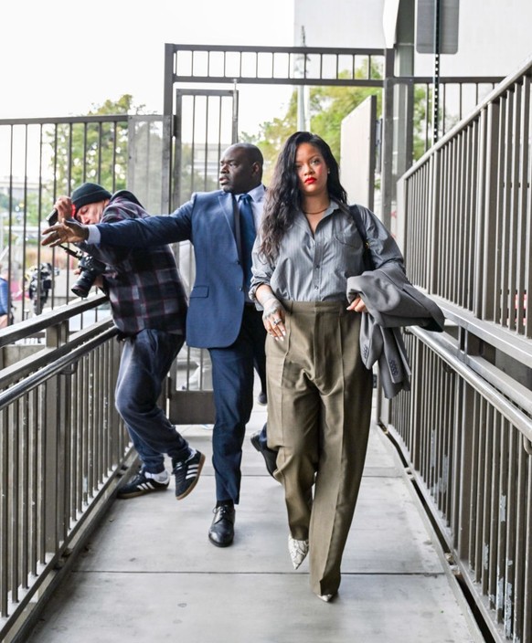 Rihanna au procès de Asap Rocky le 18 février 2025.