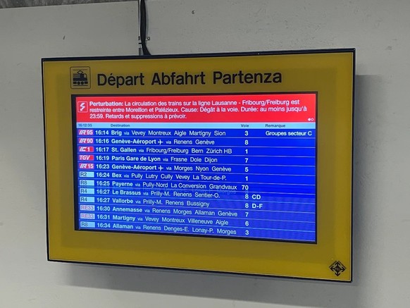 Deux perturbations majeures sur le rail romand