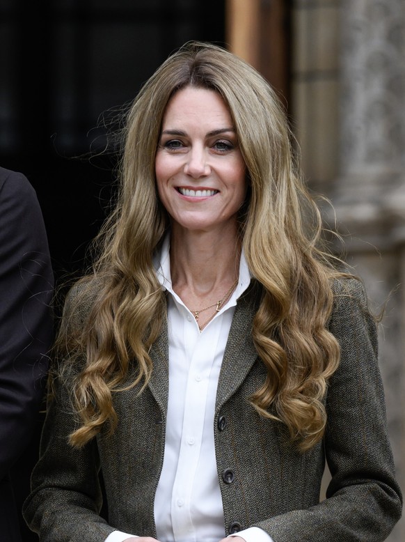 PA via Reuters
The Princess of Wales, Patron of the Natural History Museum, and The Prince of Wales visit the Museum’s newly transformed gardens and meet children and young people taking part in lear ...