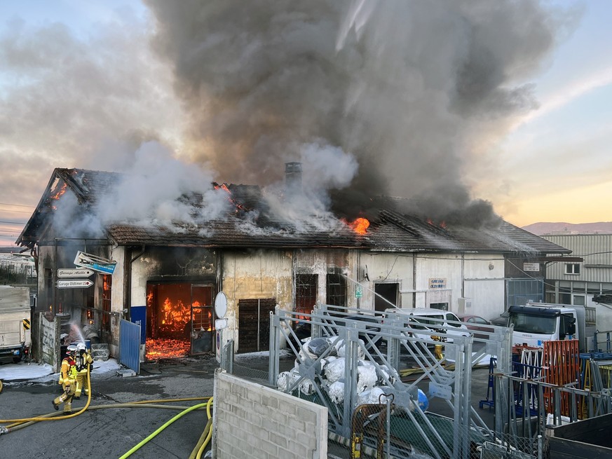 Incendie à Vernier (GE), le 26.12.23