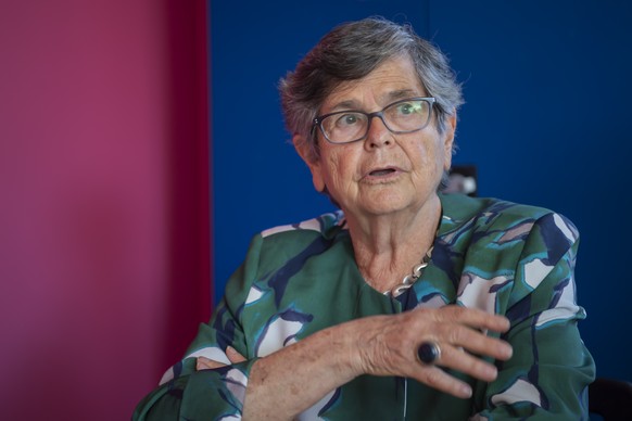 Ruth Dreifuss, ancienne conseillere federale et membre de la Commission globale de politique en matiere de drogues, s&#039;exprime lors d&#039;une conference de presse a l&#039;occasion du le local d& ...