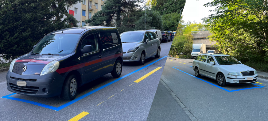 Zone 30 à Lausanne: ces voitures sur place bleue interpellent