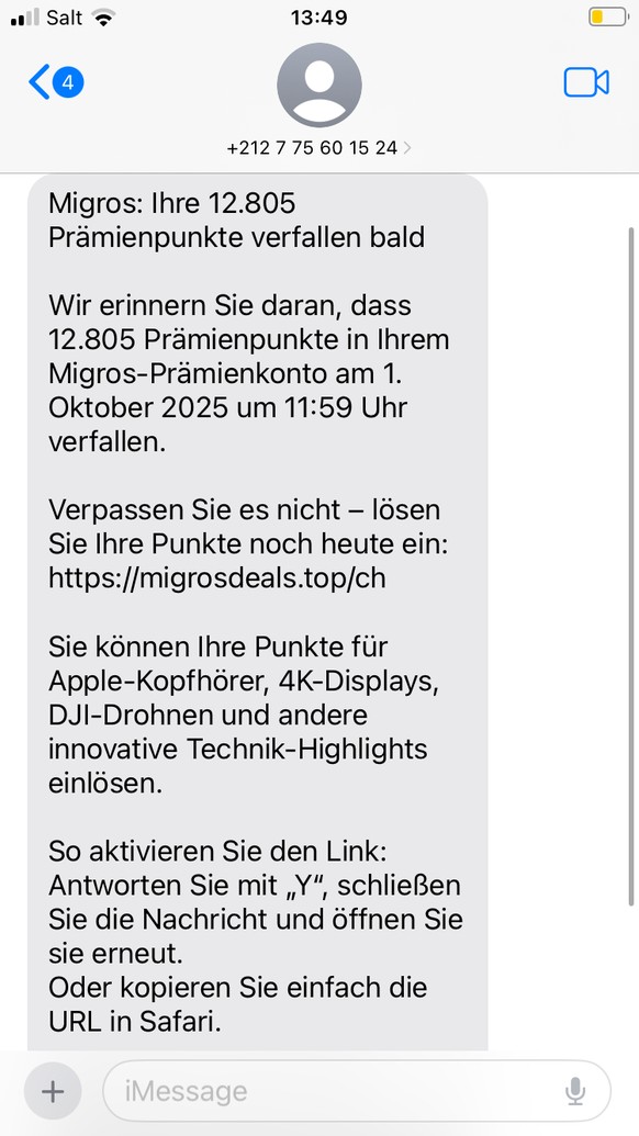 Arnaque Migros