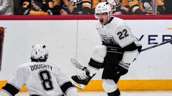 Kevin Fiala (à droite) et le deuxième meilleur compteur des Los Angeles Kings (archives).