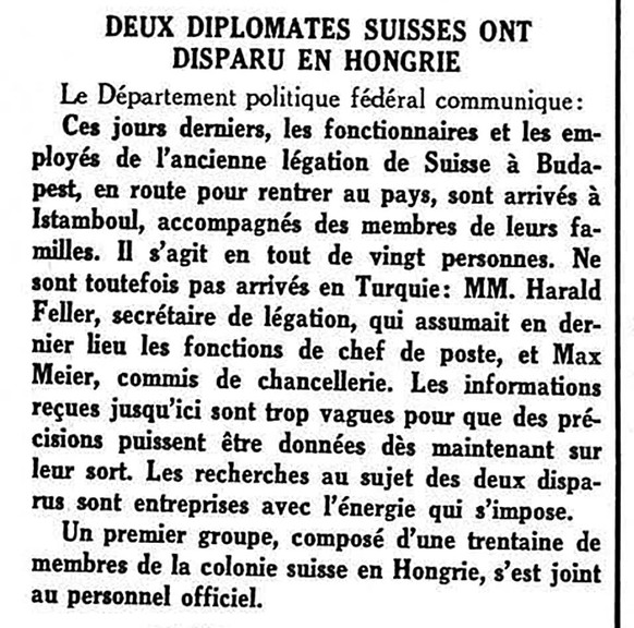 Article du Journal et feuille d'avis du Valais du 18 avril 1945.
https://www.e-newspaperarchives.ch/?a=d&amp;d=FDV19450418-01&amp;e=-------de-20--1--img-txIN-harald+feller+disparu-------0-----