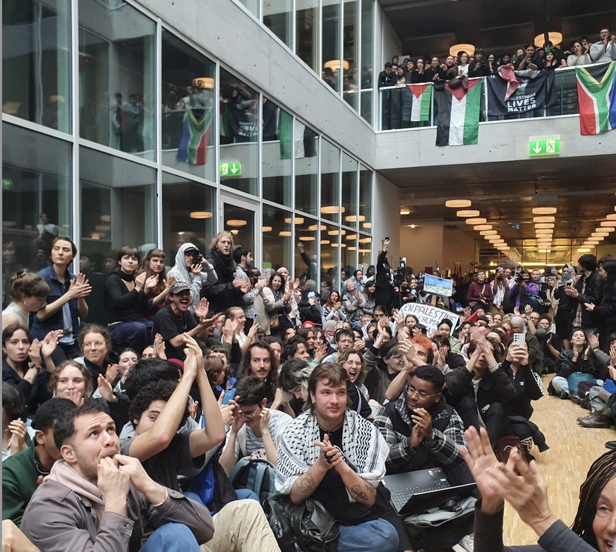 occupation de l&#039;Unil en soutien à la Palestine