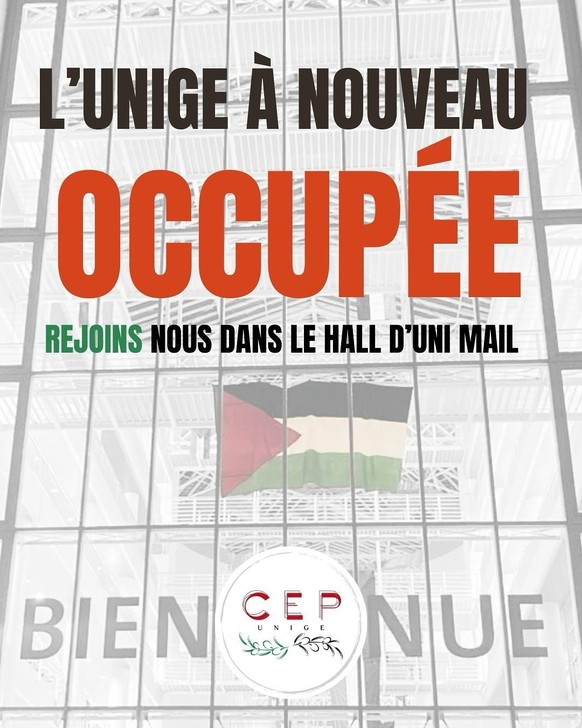L&#039;Uni de Genève est à nouveau occupée.