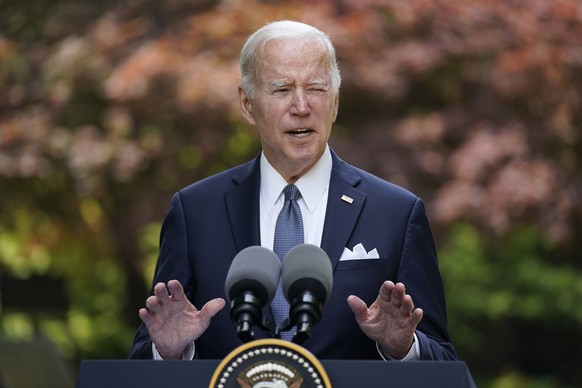 U.S. President Joe Biden speaks during an event with Hyundai Motor Group Executive Chair Euisun Chung, at the Grand Hyatt Seoul, Sunday, May 22, 2022, in Seoul. (AP Photo/Evan Vucci)
Joe Biden