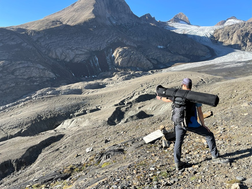 Matthias Huss auf dem Griessgletscher