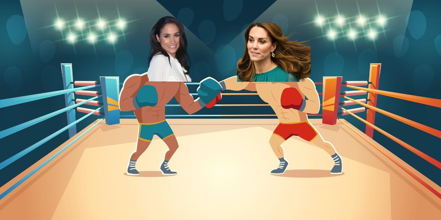 Kate Middleton Meghan Markle boxe ring