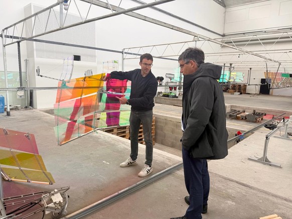 Rencontre avec la start-up Voltiris dans une halle de la gare de Sébeillon