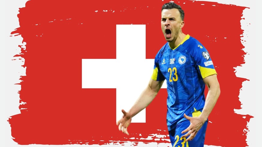 «Un joueur atypique»: le héros de la Bosnie a un lien fort avec la Suisse