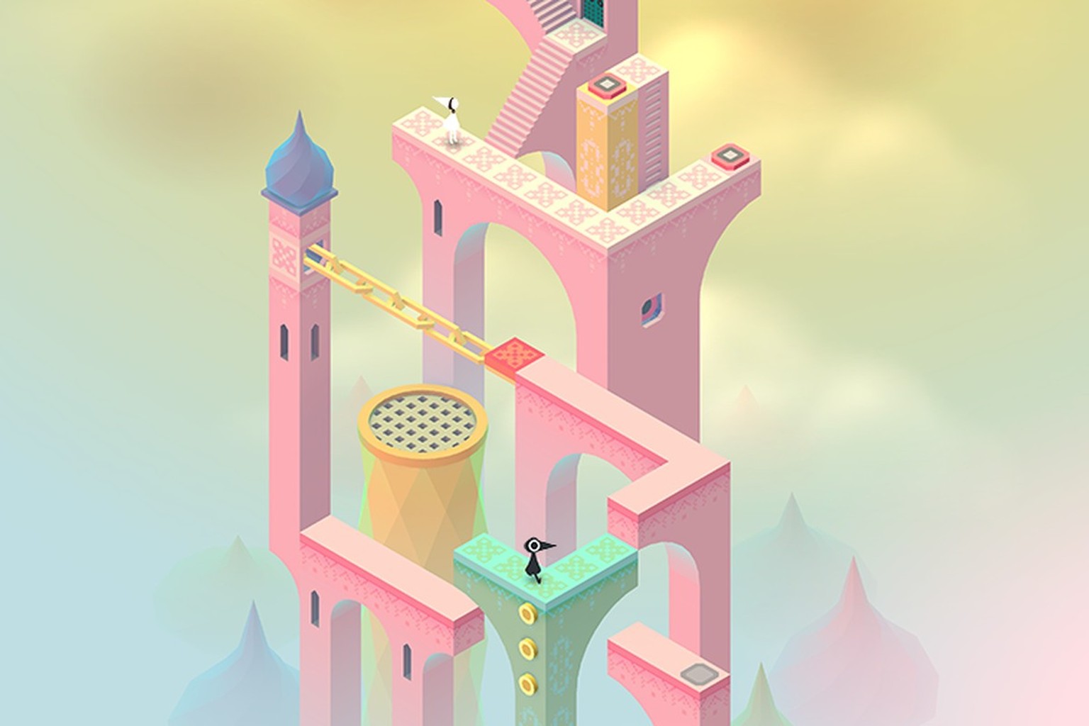 Monument Valley, qui joue avec le concept des formes géométriques impossibles, est une vraie gymnastique du cerveau.