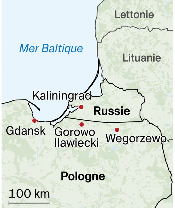 L'enclave russe de Kaliningrad.