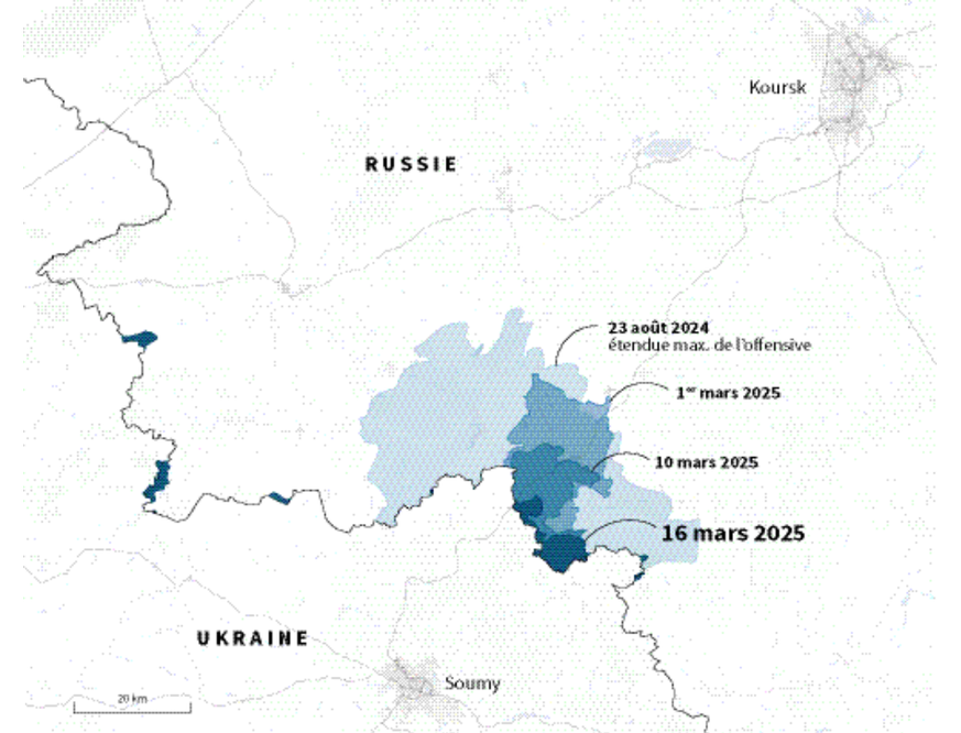 Ukraine: l&#039;avancée russe ralentit pour le 4e mois consécutif.