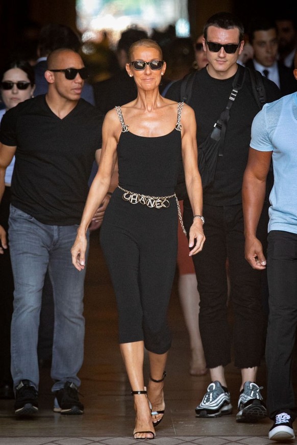 PARIS, FRANCE - JUNE 27: Singer Celine Dion is seen on June 27, 2019 in Paris, France. (Photo by Marc Piasecki/GC Images)