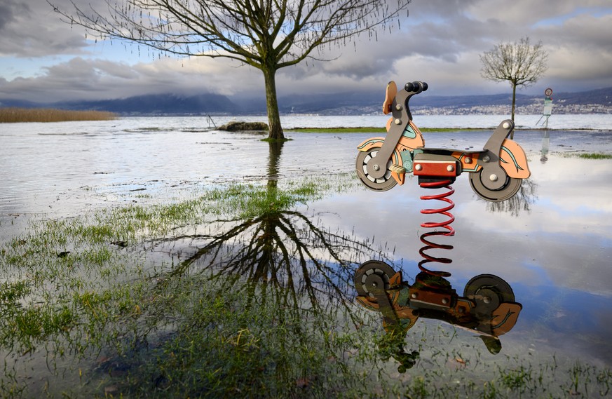 Le lac de Neuchâtel est sorti de son lit le 14 décembre dernier.