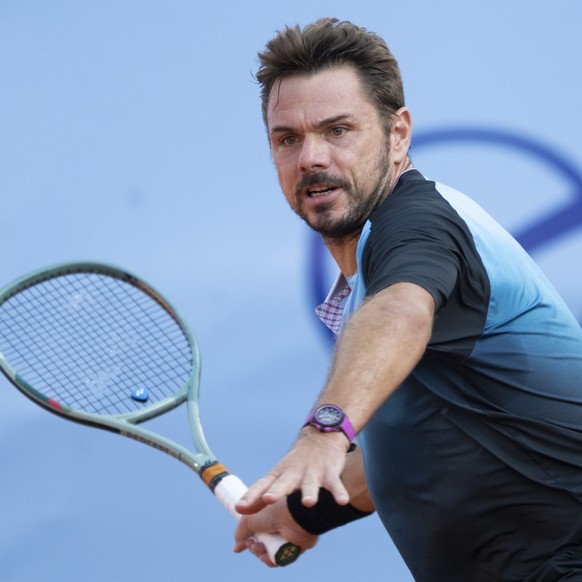 Stan Wawrinka, ici lors du dernier Swiss Open de Gstaad, est à une victoire d&#039;un premier titre depuis 2020.