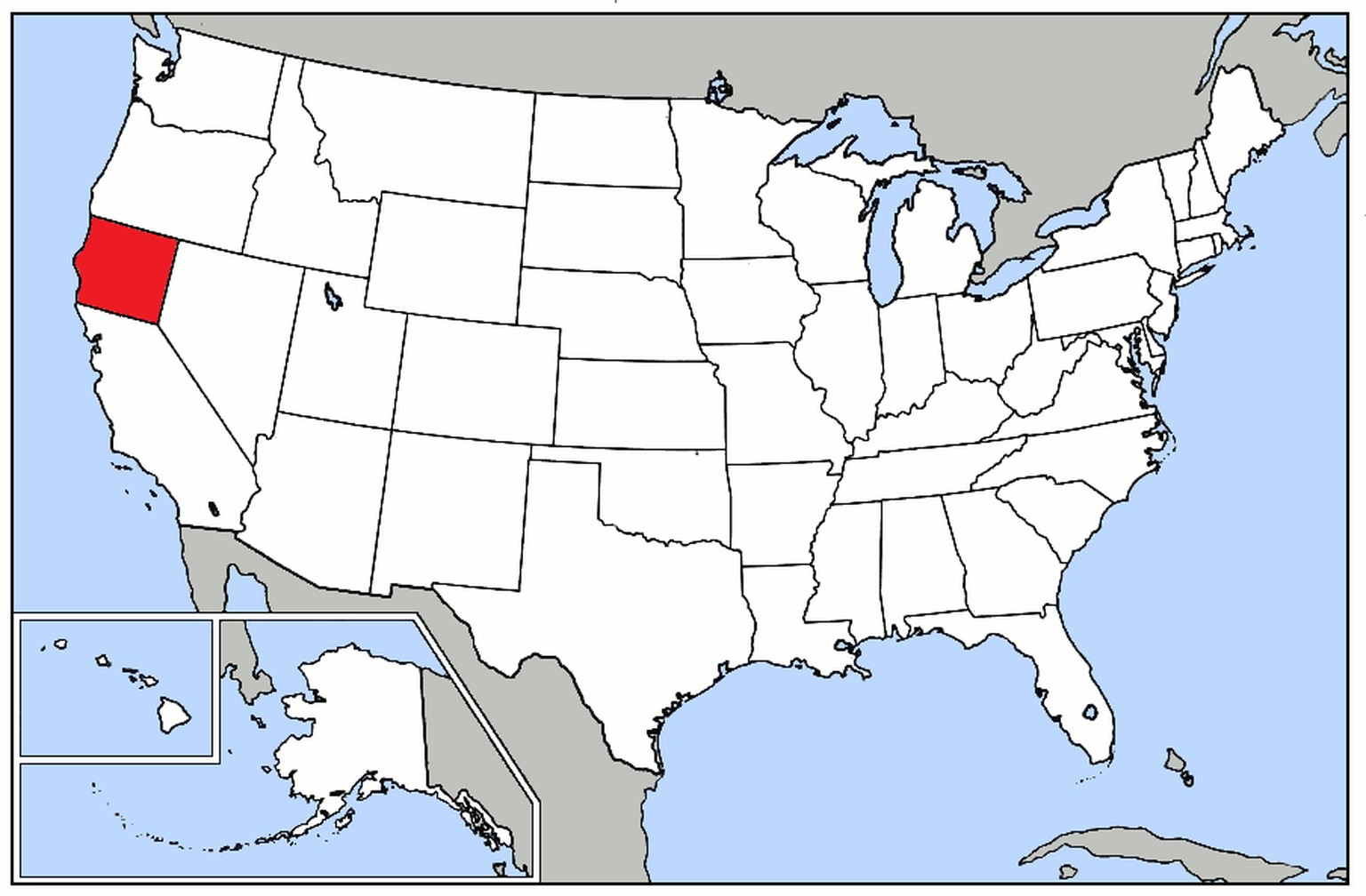 Lage des fiktiven US-Staats Calisota gemäss dem Disney-Zeichner Don Rosa.
https://commons.wikimedia.org/w/index.php?curid=5209572
