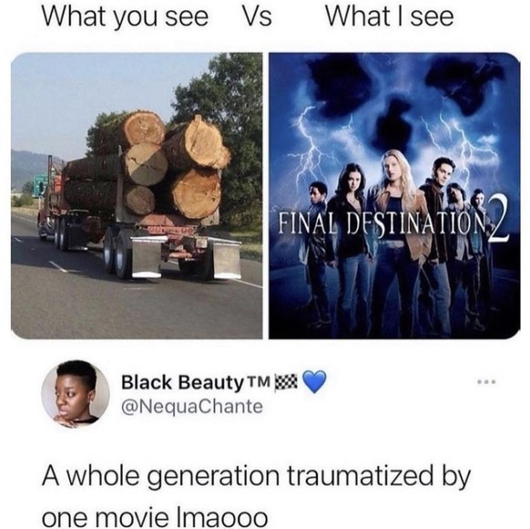 Final Destination Meme der 2000er