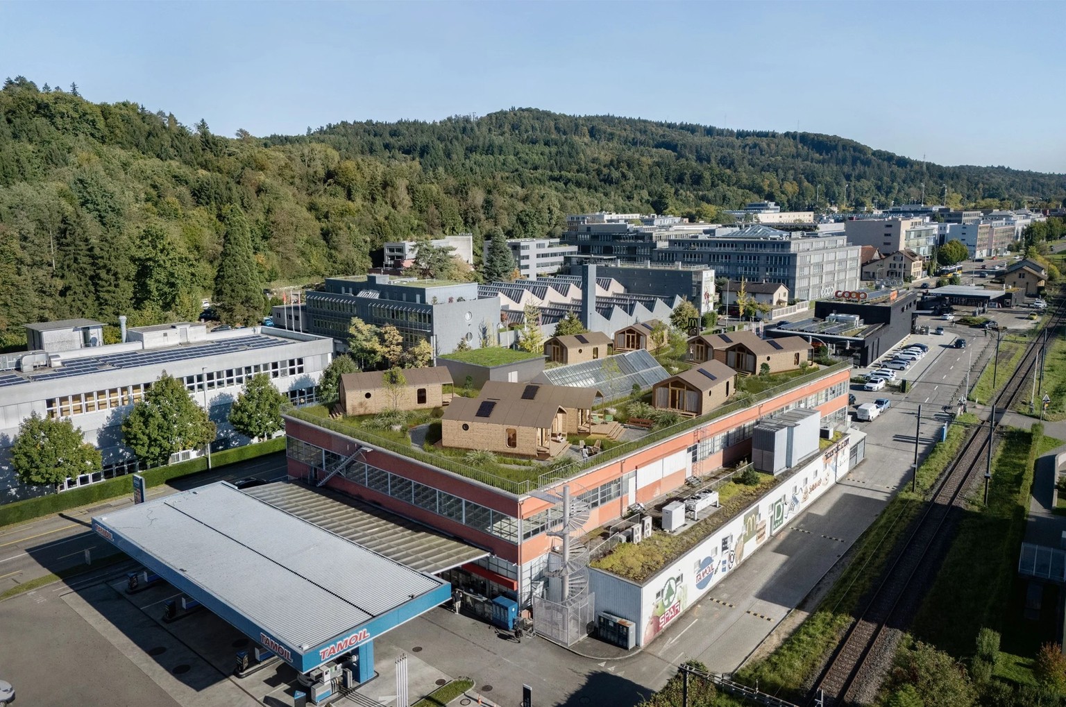 Le projet de Christoph Schoop entend réconcilier logement et zone commerciale.