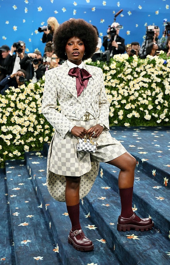 NEW YORK, NEW YORK - MAY 05: Doechii attends the 2025 Met Gala Celebrating "Superfine: Tailoring Black Style" at Metropolitan Museum of Art on May 05, 2025 in New York City. (Photo by Theo W ...