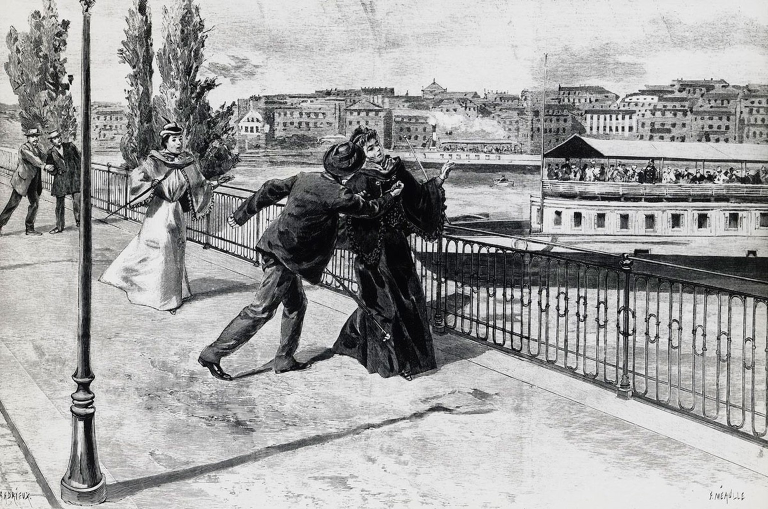 L&#039;assassinat de Sisi à Genève en 1898 a bouleversé le monde.
https://commons.wikimedia.org/wiki/File:Assassinato_luigi.jpg