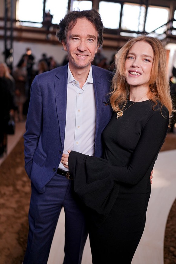 Antoine Arnault and Natalia Vodianova at the Stella McCartney fashion show as part of Paris Fashion Week Fall 2026 on March 4, 2026 in Paris, France. (Photo by Swan Gallet/WWD via Getty Images)