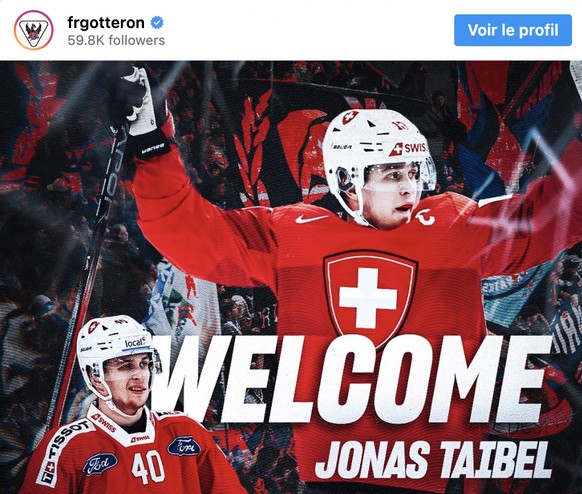 Le prometteur Jonas Taibel rejoindra Fribourg dès la saison prochaine. L'attaquant de 21 ans s'est engagé pour trois ans soit jusqu'en 2029 avec Gottéron, ont annoncé les Dragons mardi sur les réseaux ...