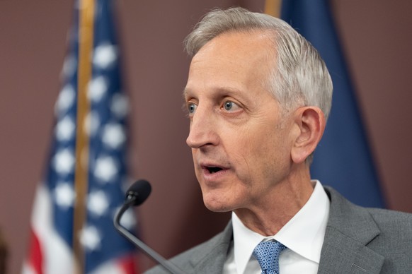 Portland Mayor Keith Wilson speaks during a news conference on Monday, Sept. 29, 2025, in Portland, Ore. (AP Photo/Jenny Kane)
Keith Wilson