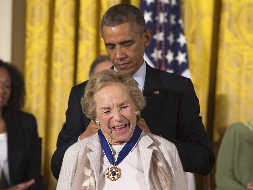 Ethel Kennedy ici à la Maison blanche il y a dix ans quand elle a été décorée par Barack Obama.