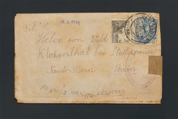 Enveloppes marquées du sceau de la censure.
https://katalog.burgerbib.ch/detail.aspx?ID=535750