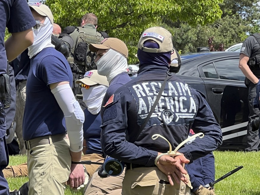 Les hommes arrêtés à Coeur d'Alene viennent d'au moins onze Etats américains.