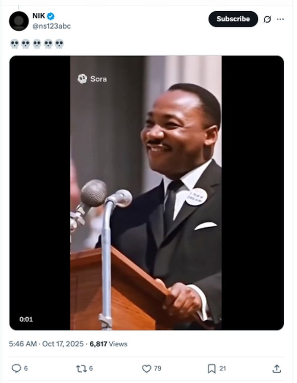 Un exemple de vidéo détournée de MLK Junior.