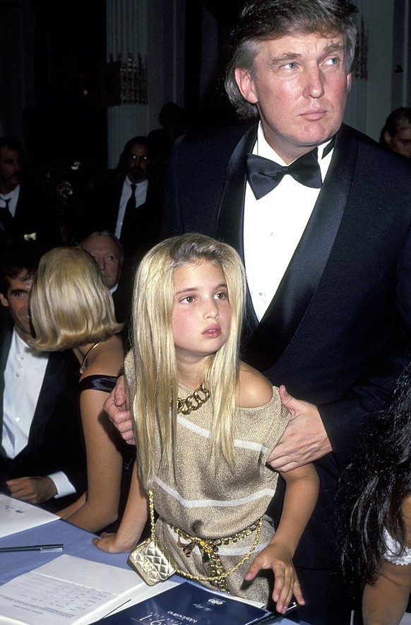 Donald Trump and Daughter Ivanka Trump during Maybelline Presents 1991 Look of the Year at Plaza Hotel in New York City, New York, United States. (Photo by Ron Galella/Ron Galella Collection via Getty ...